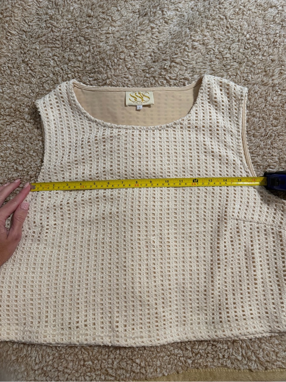 ✨ SSYS Cream Waffle Knit Two-Piece Midi Skirt Set ✨ - Picture 7 of 12
